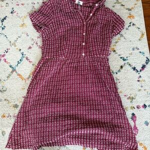 Old Navy Burgundy Stitched Mini Dress